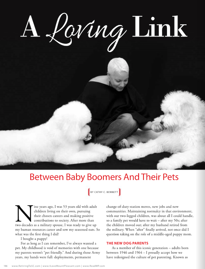 A LOVING LINK BETWEEN BABY BOOMERS AND THEIR PETS